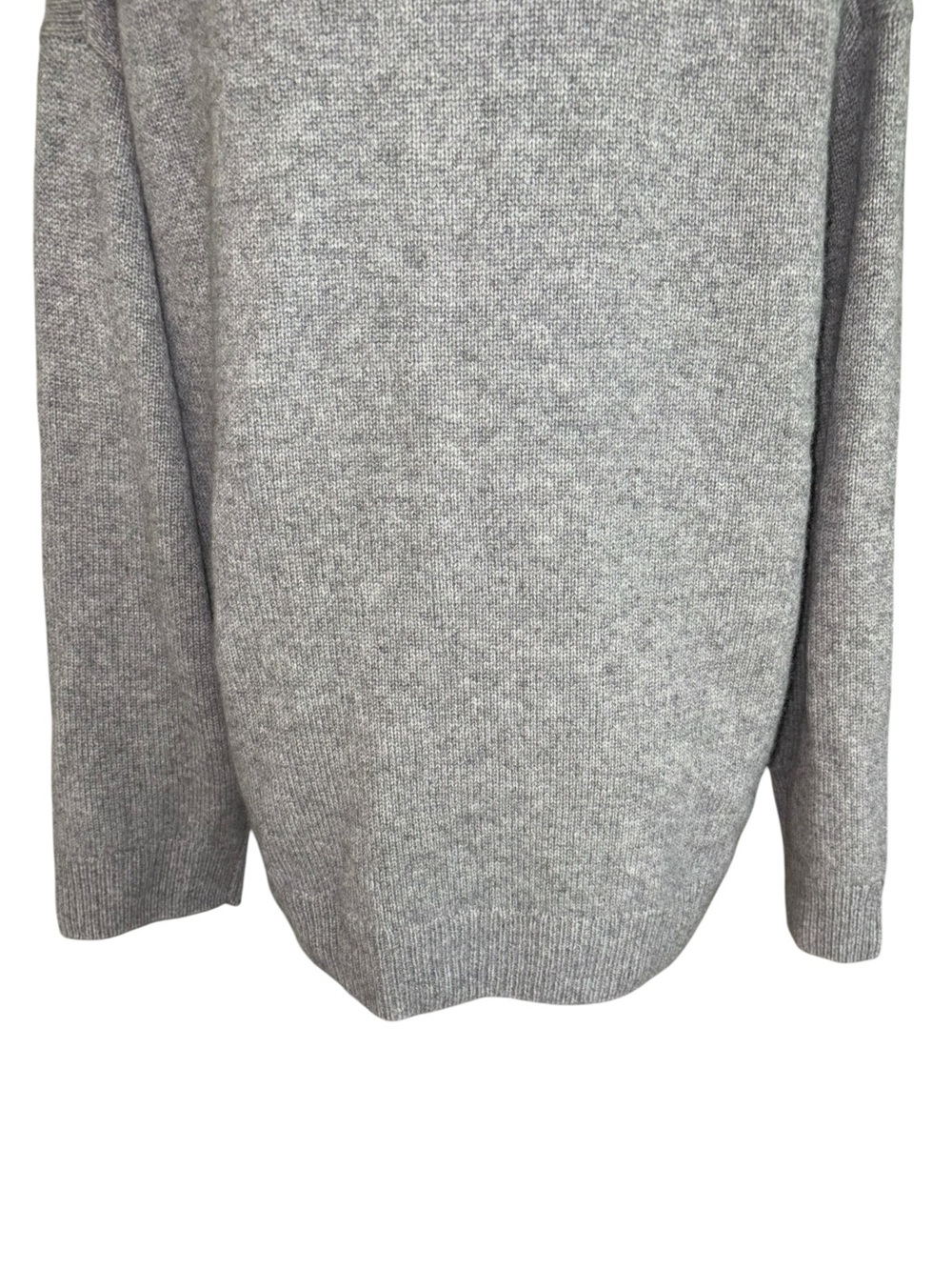 NWT Reformation Brooklyn Gray Cashmere Polo Collar Sweater - XL - Picture 12 of 15